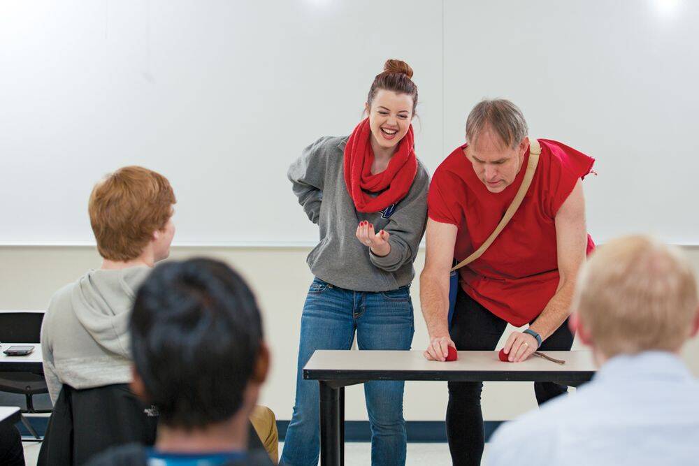 Poof! Professor Turns Into Comedic Magician